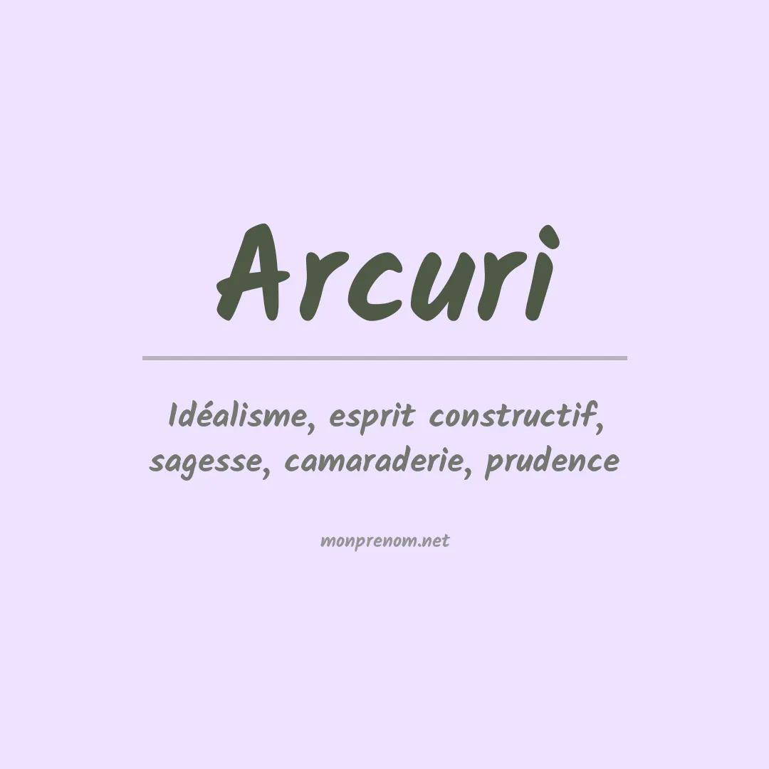 Prénom Arcuri