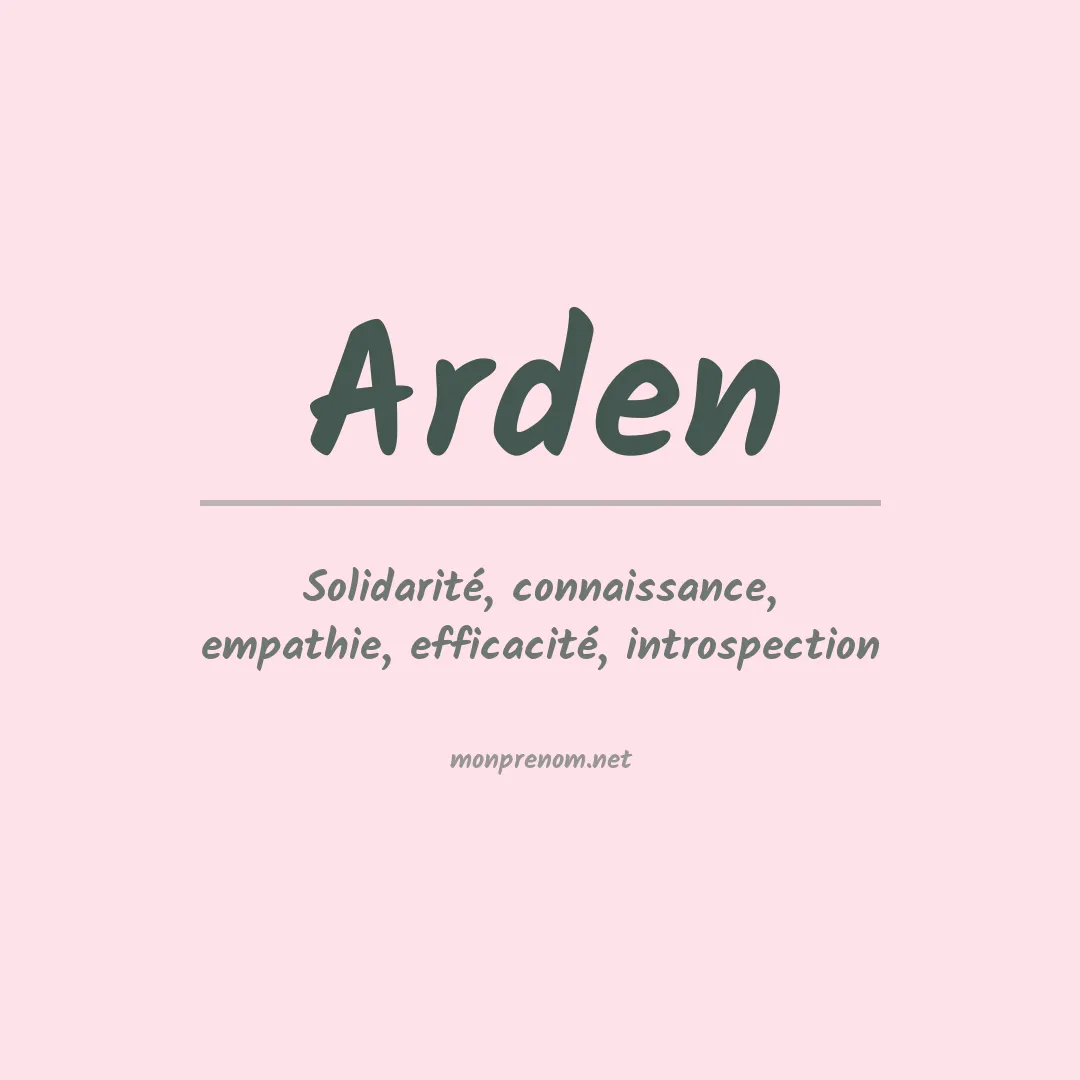 Prénom Arden