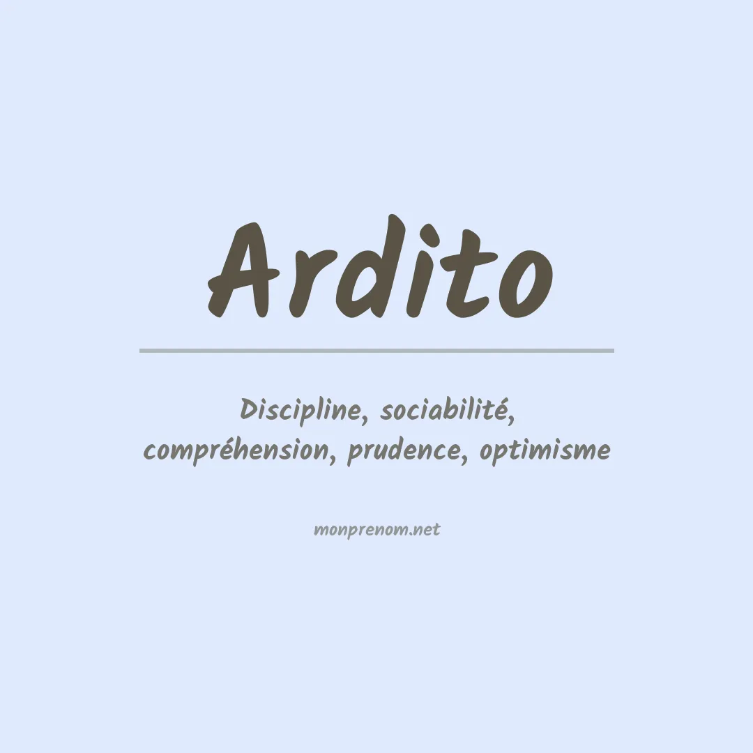Prénom Ardito