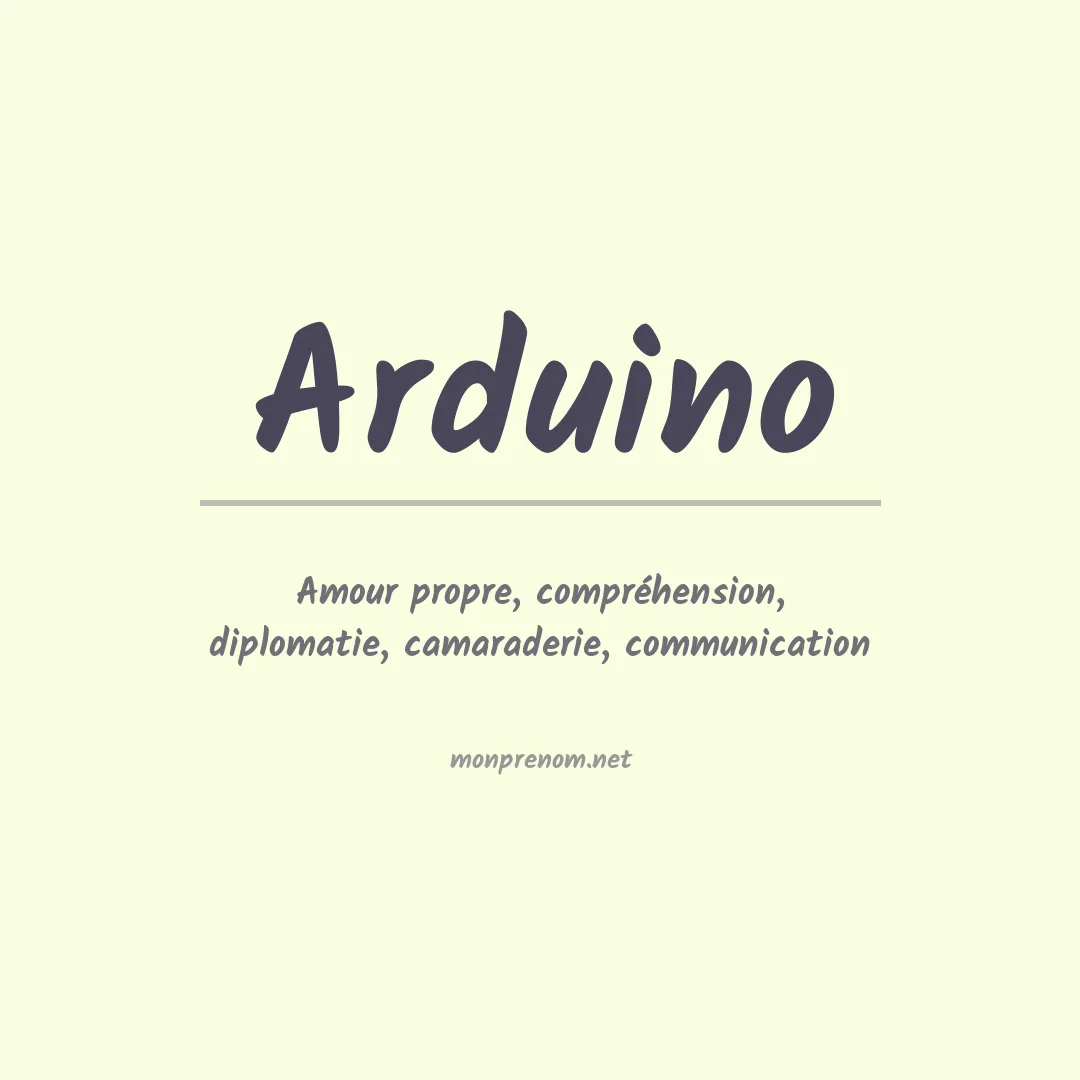 Prénom Arduino