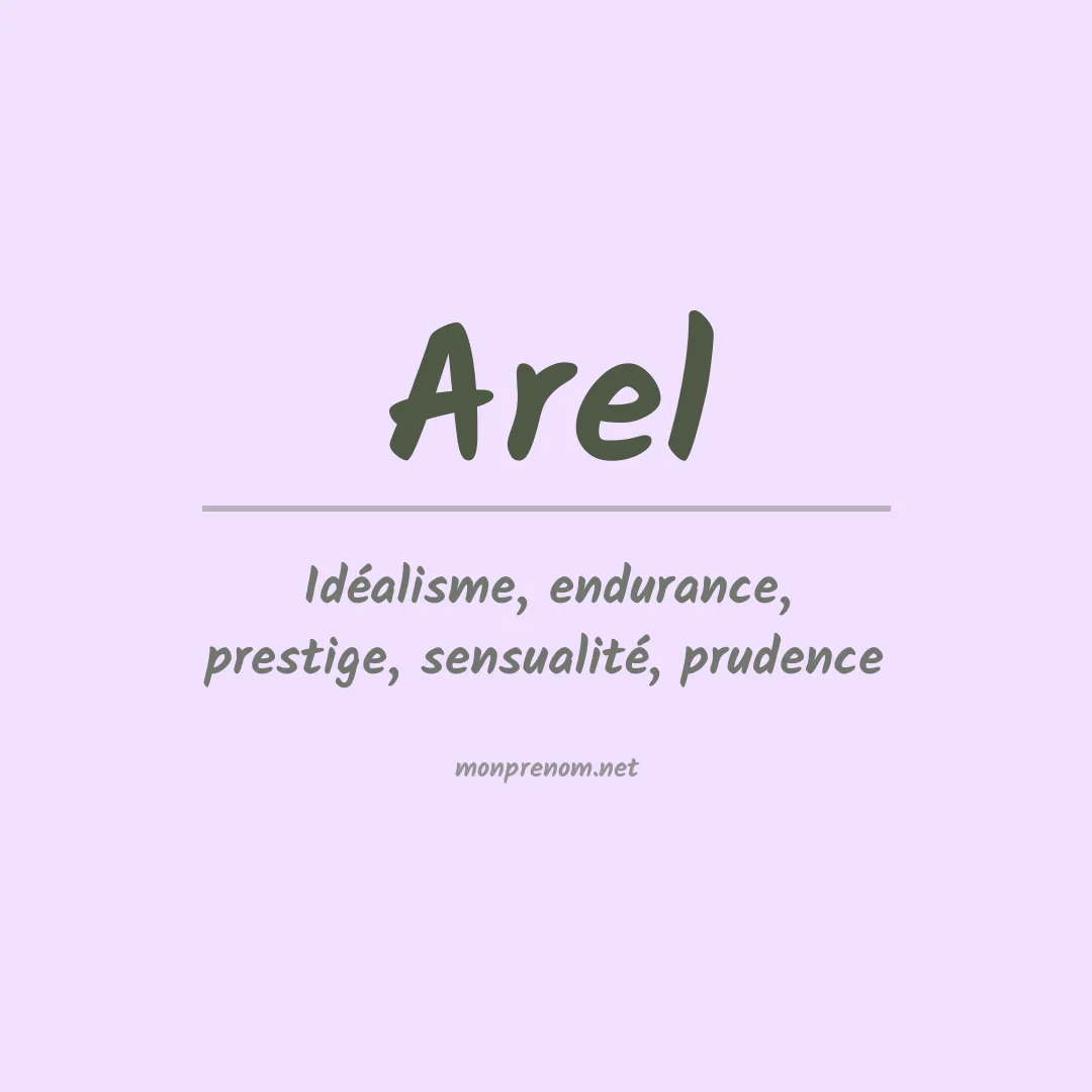 Prénom Arel