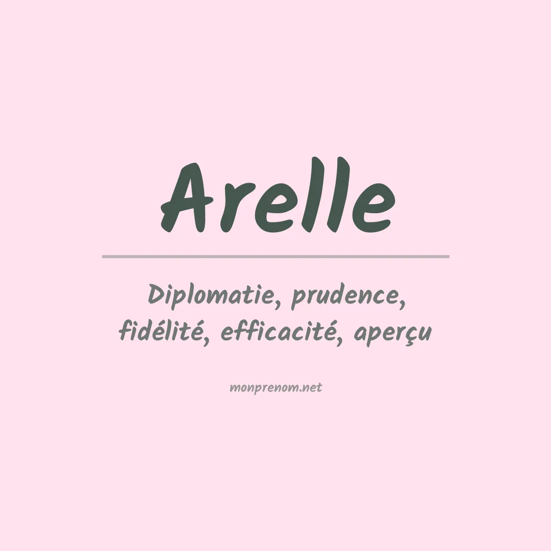 Signification du prénom Arelle