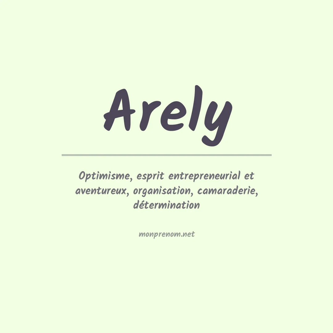 Prénom Arely