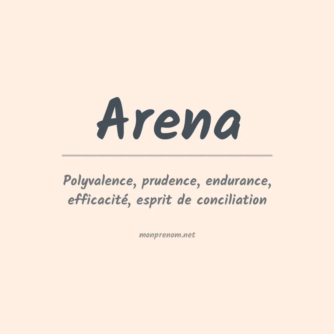 Prénom Arena