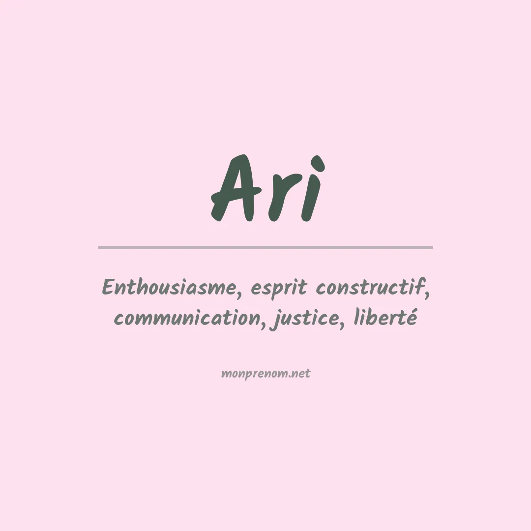 Prénom Ari