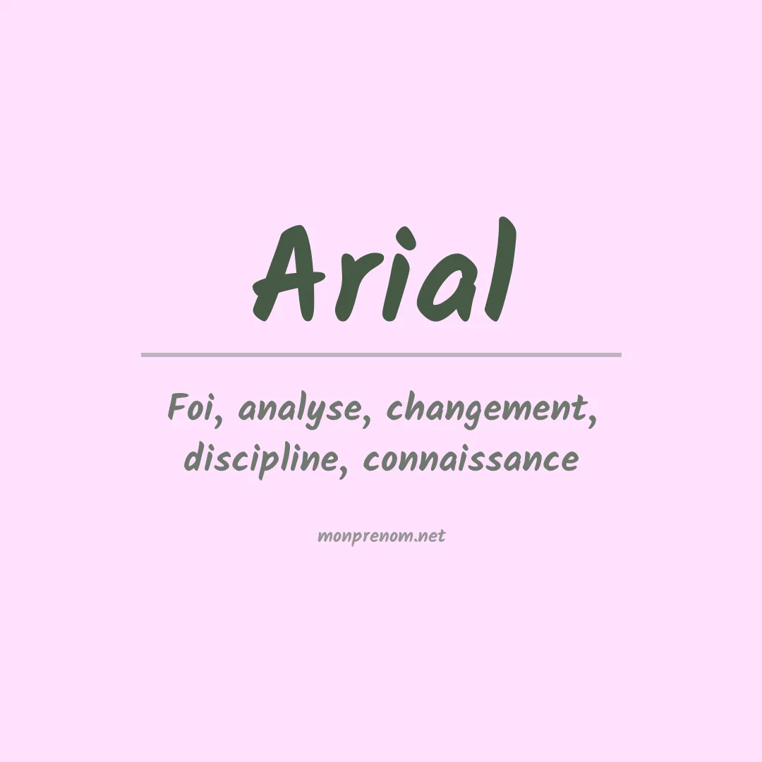 Prénom Arial