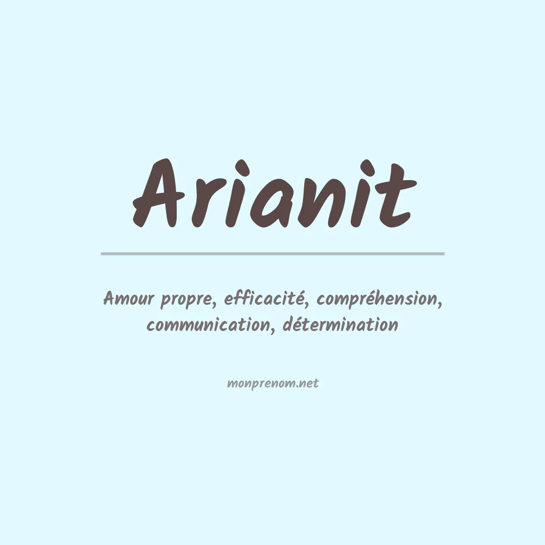 Signification du prénom Arianit