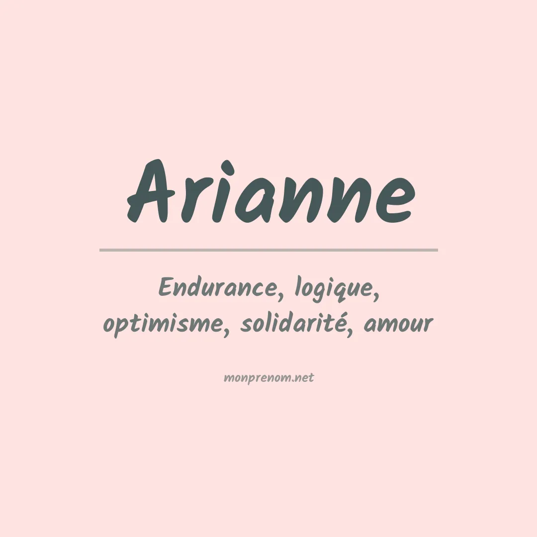 Prénom Arianne