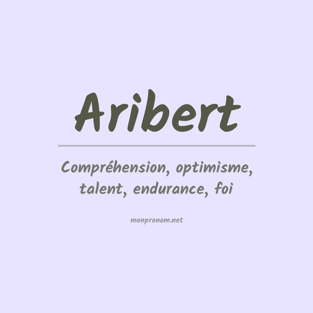 Prénom Aribert