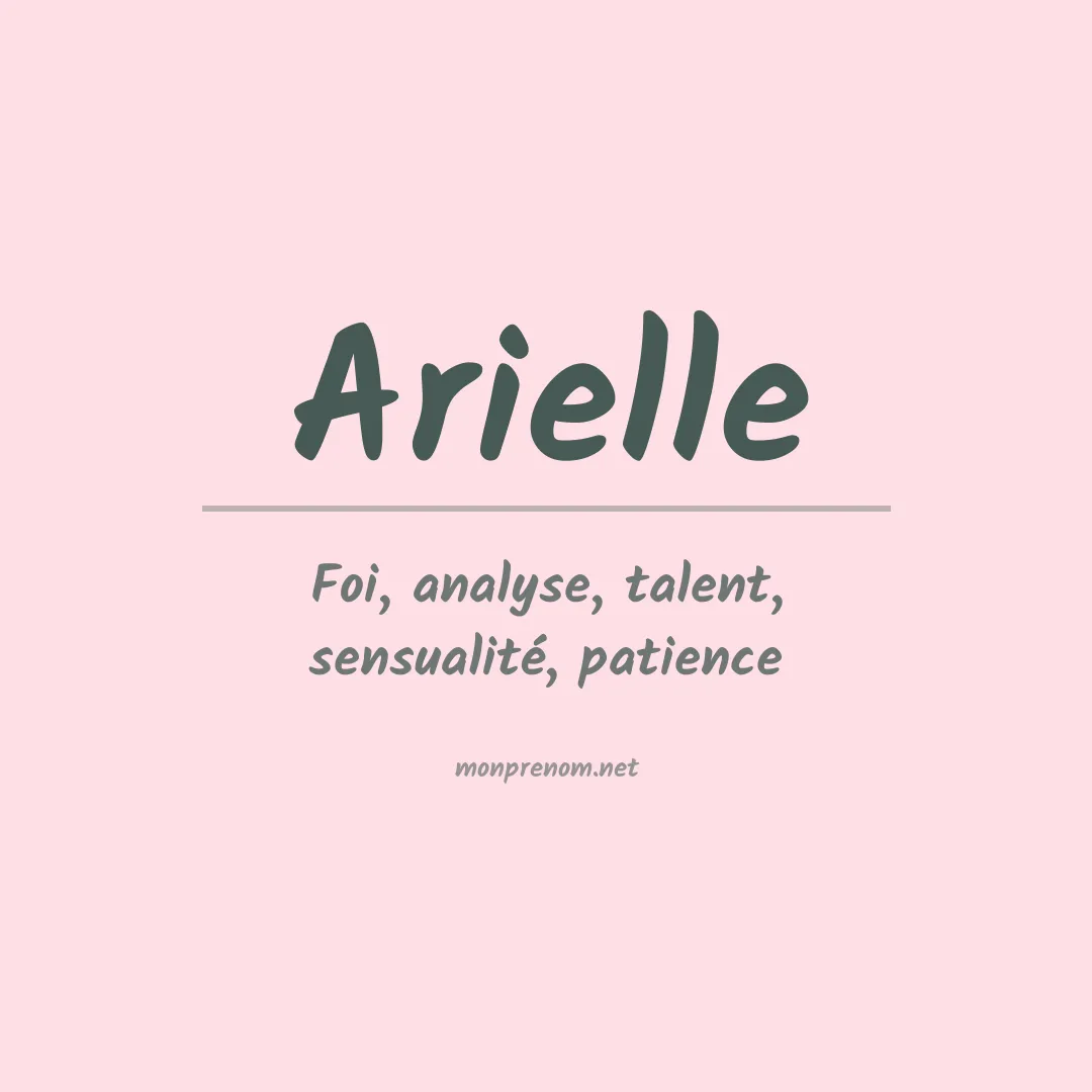Prénom Arielle