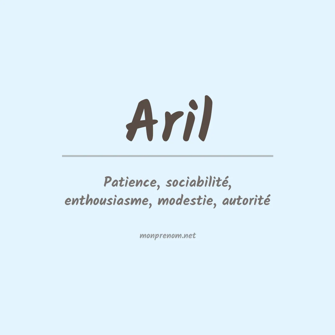Prénom Aril