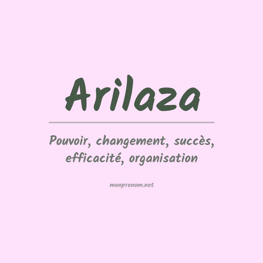 Signification du prénom Arilaza