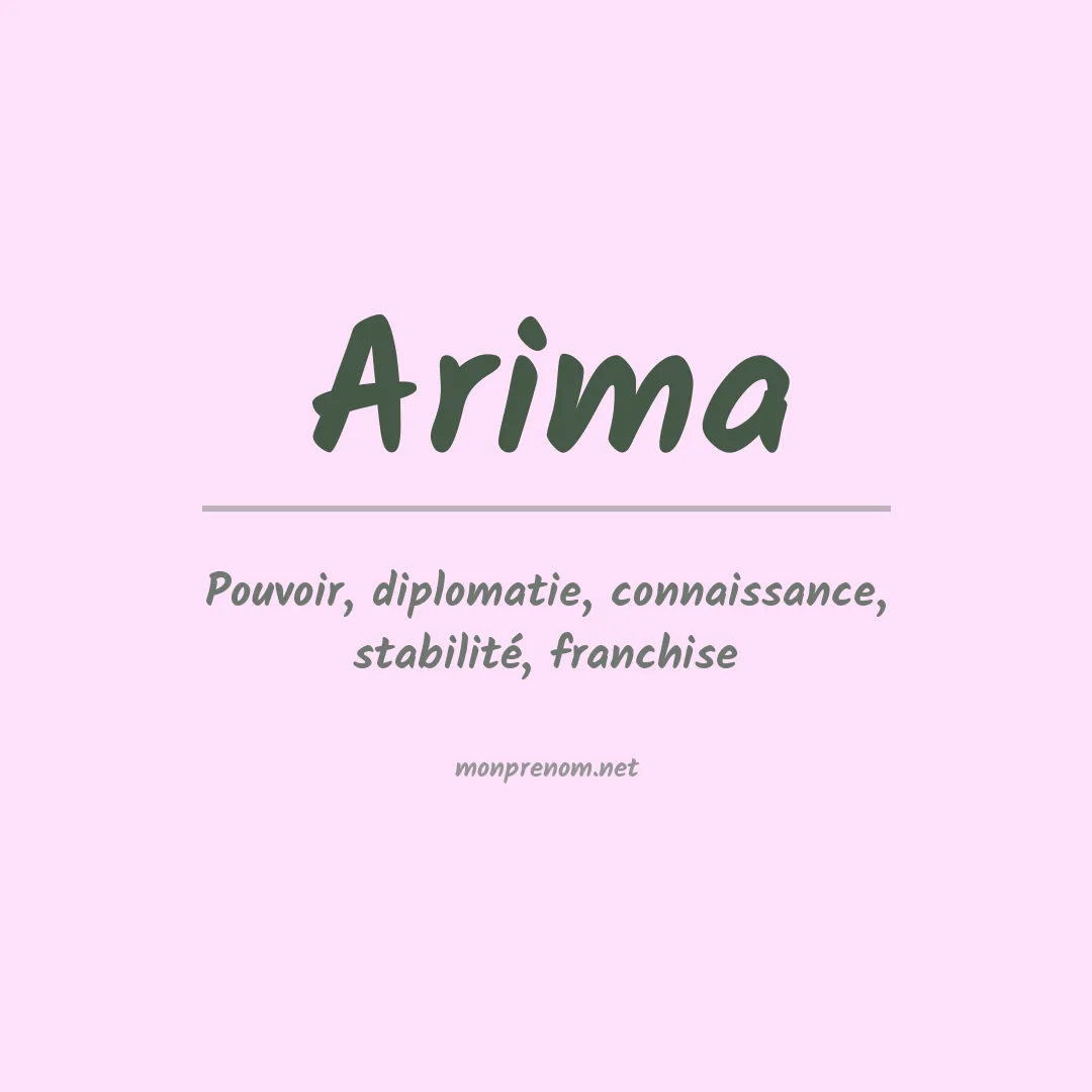 Prénom Arima