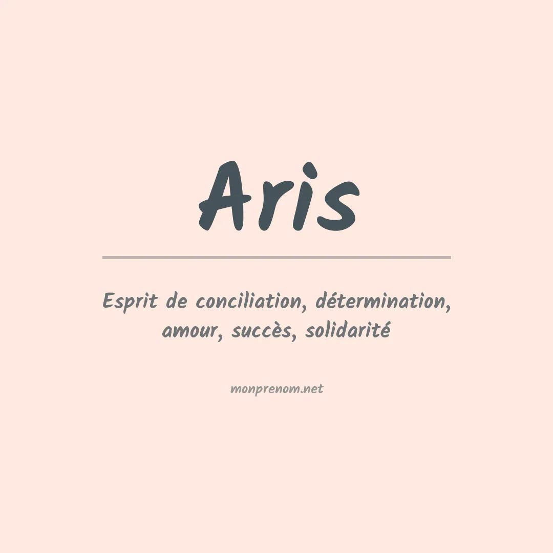Prénom Aris