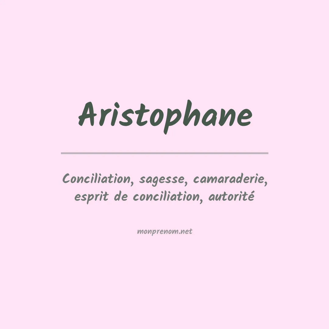 Prénom Aristophane