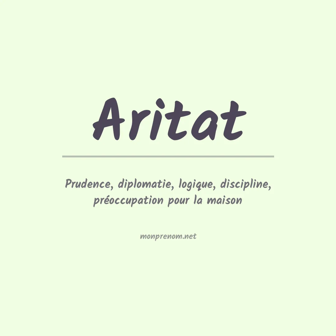 Signification du prénom Aritat