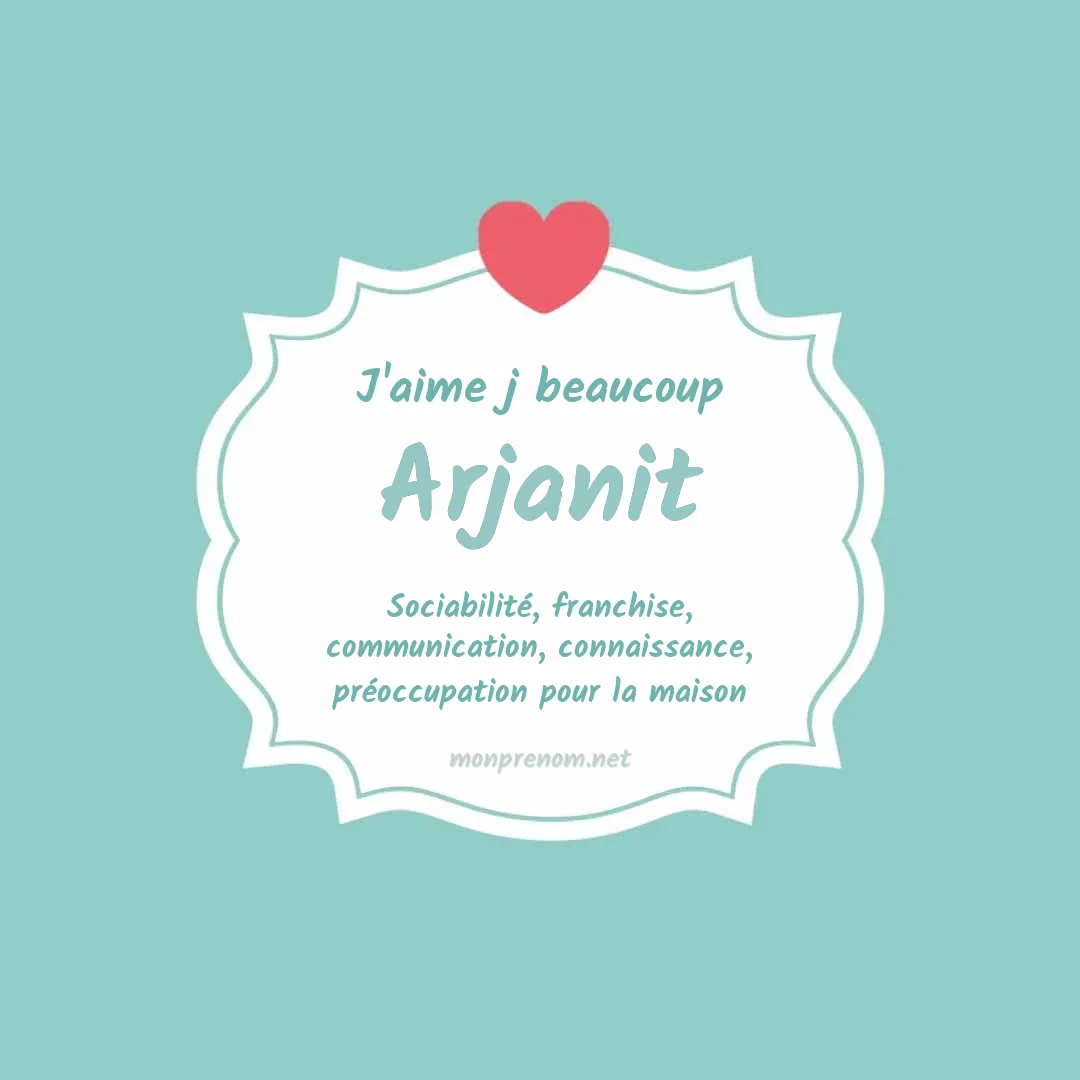 J'aime beaucoup Arjanit