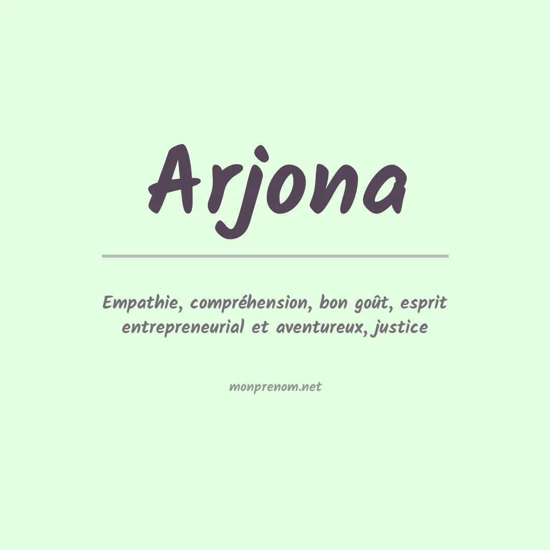Prénom Arjona