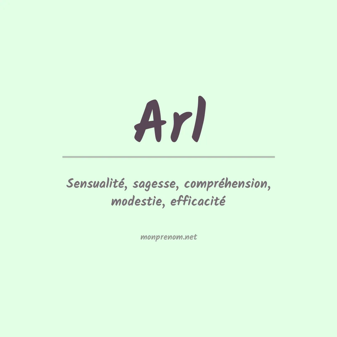 Signification du prénom Arl