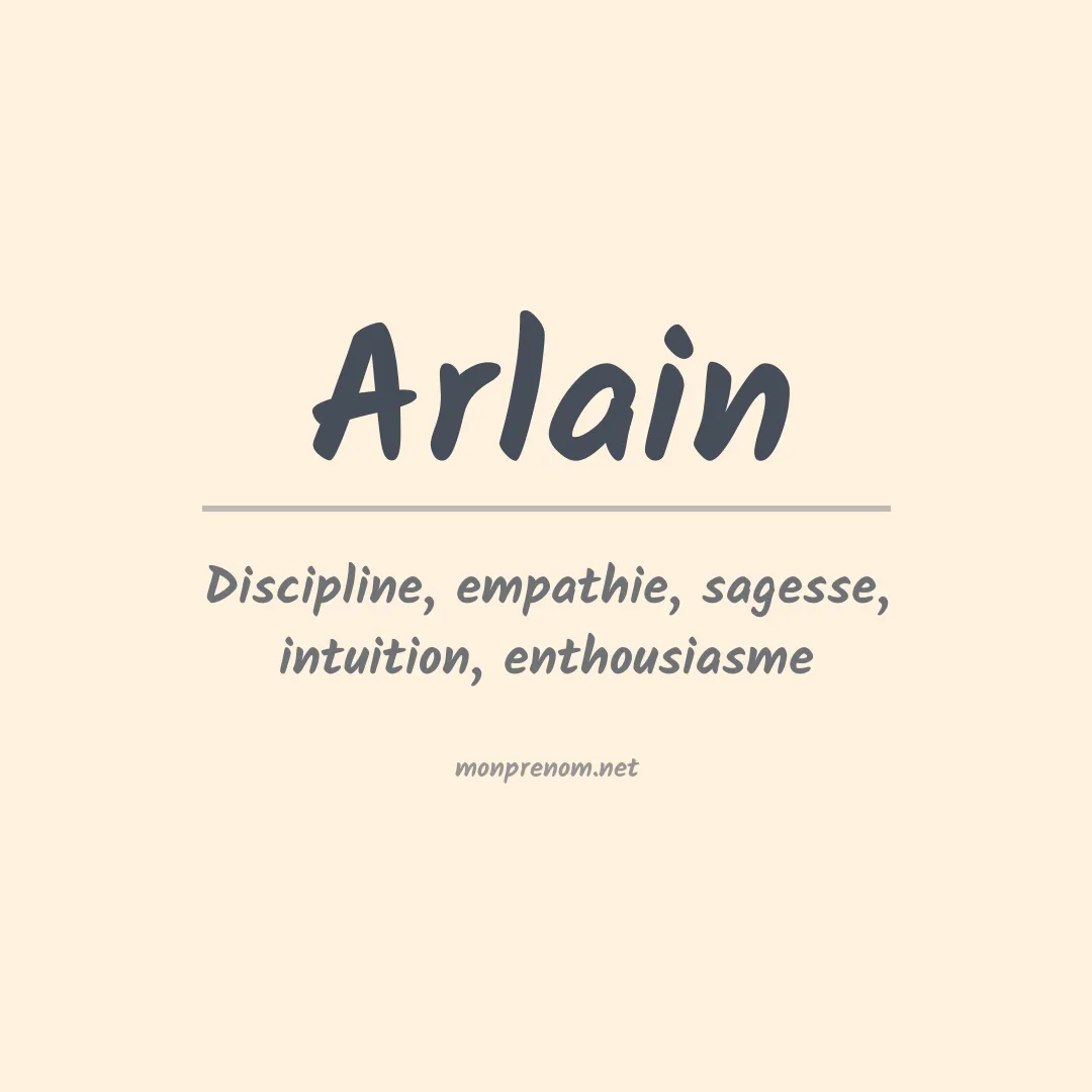 Signification du prénom Arlain