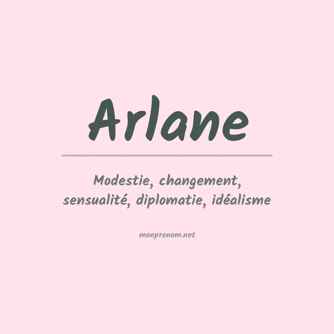 Signification du prénom Arlane