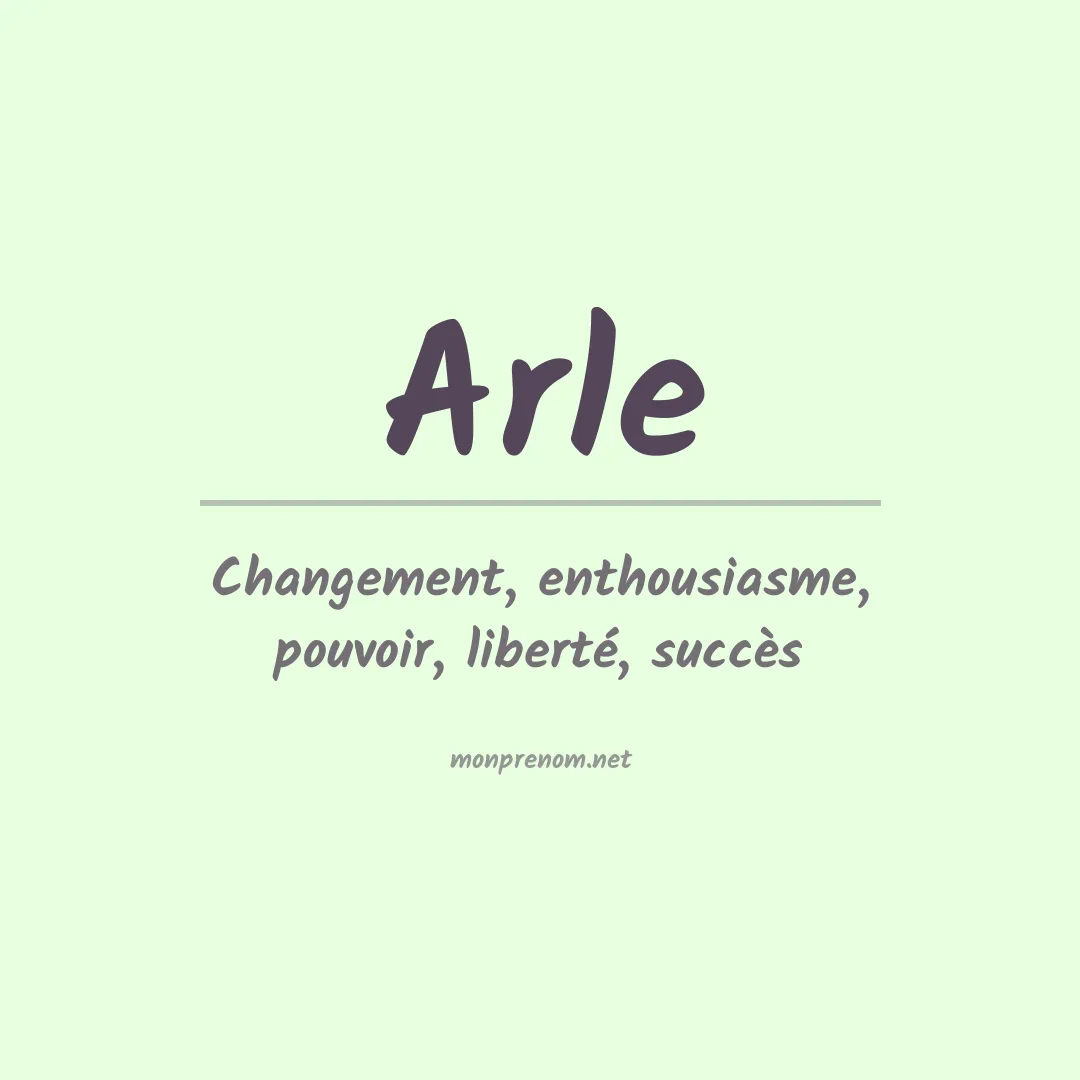 Prénom Arle