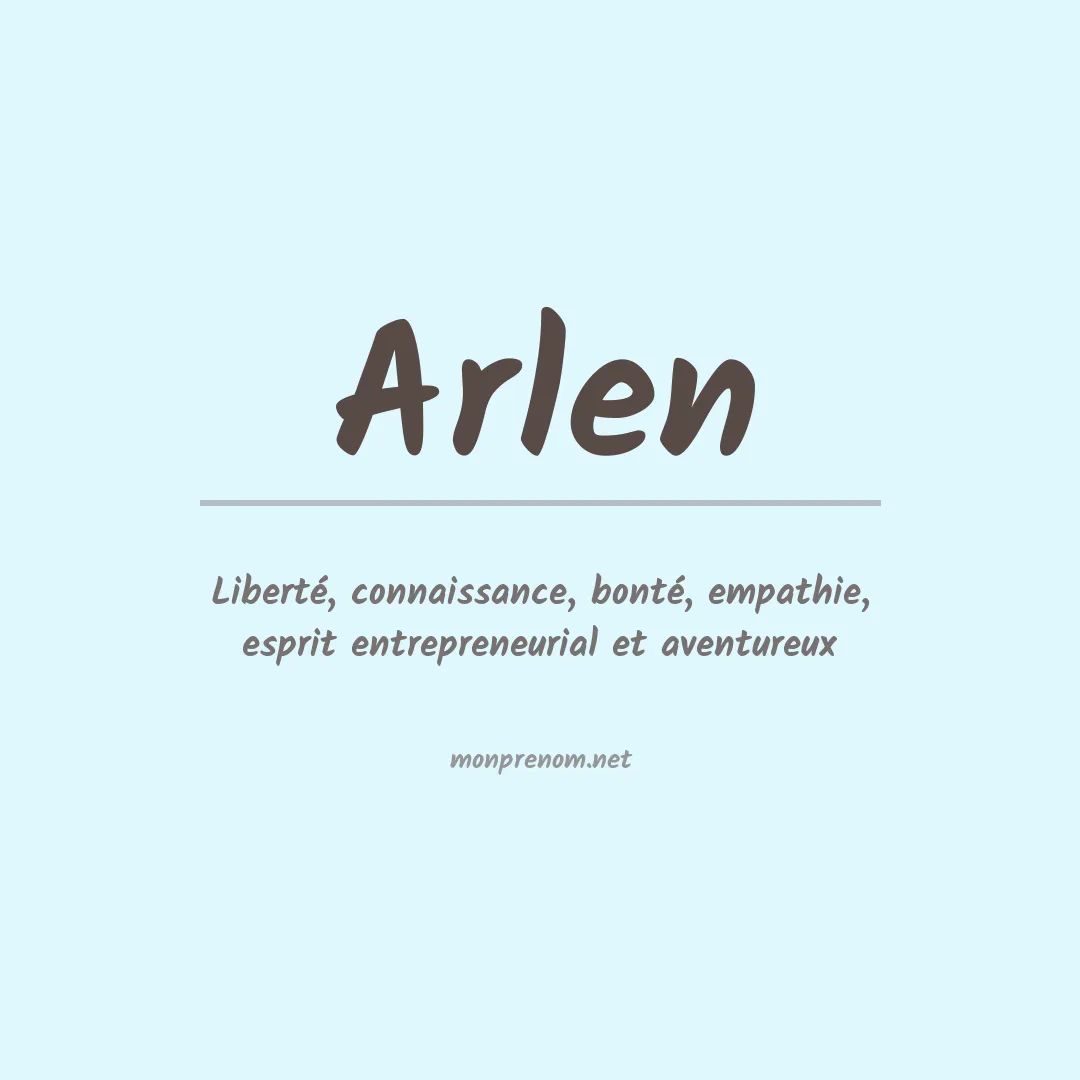 Prénom Arlen