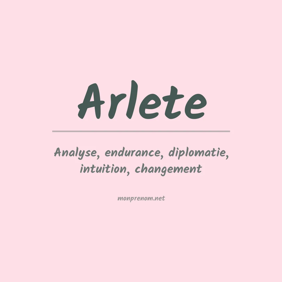 Prénom Arlete