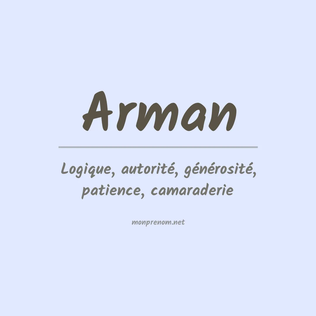 Prénom Arman