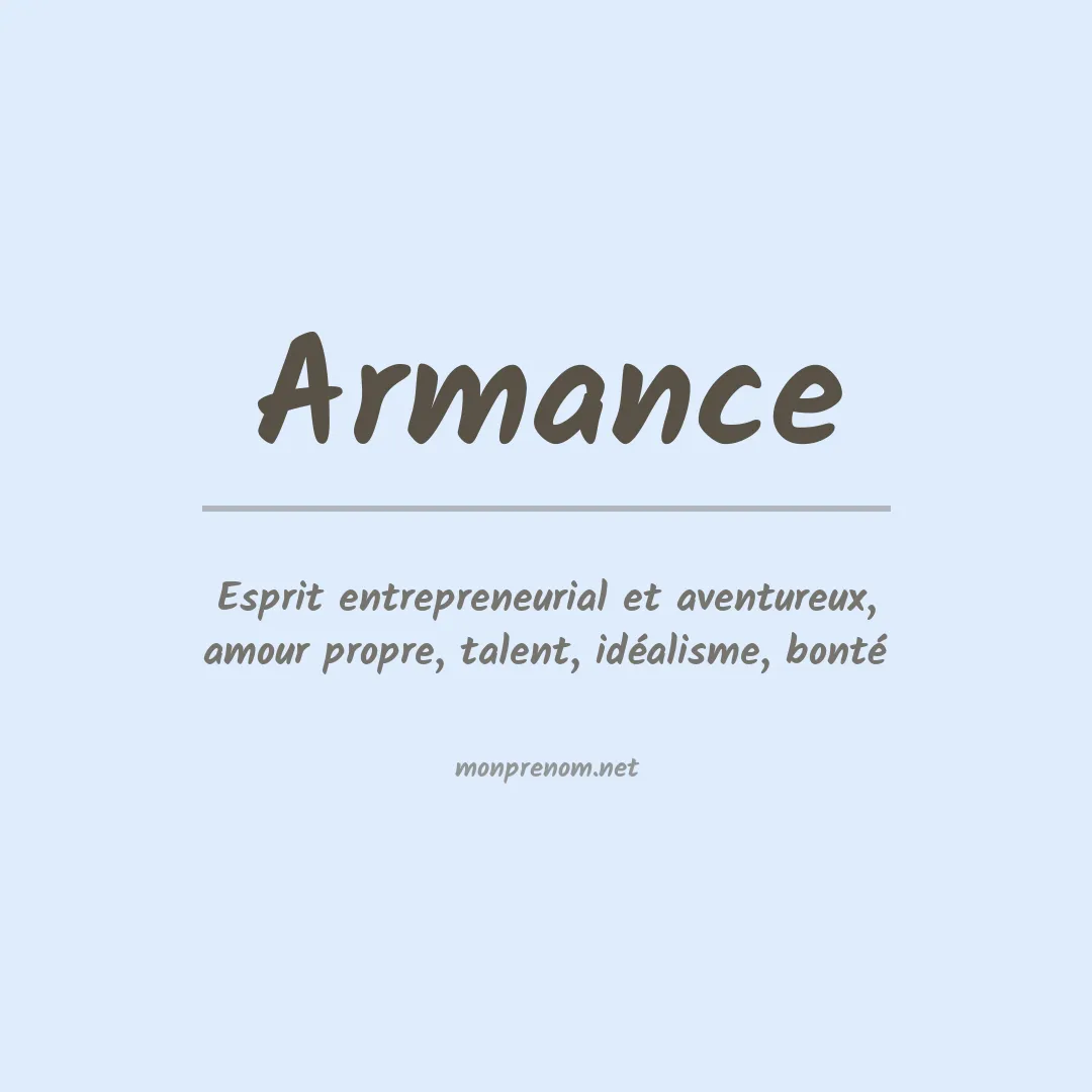 Signification du prénom Armance