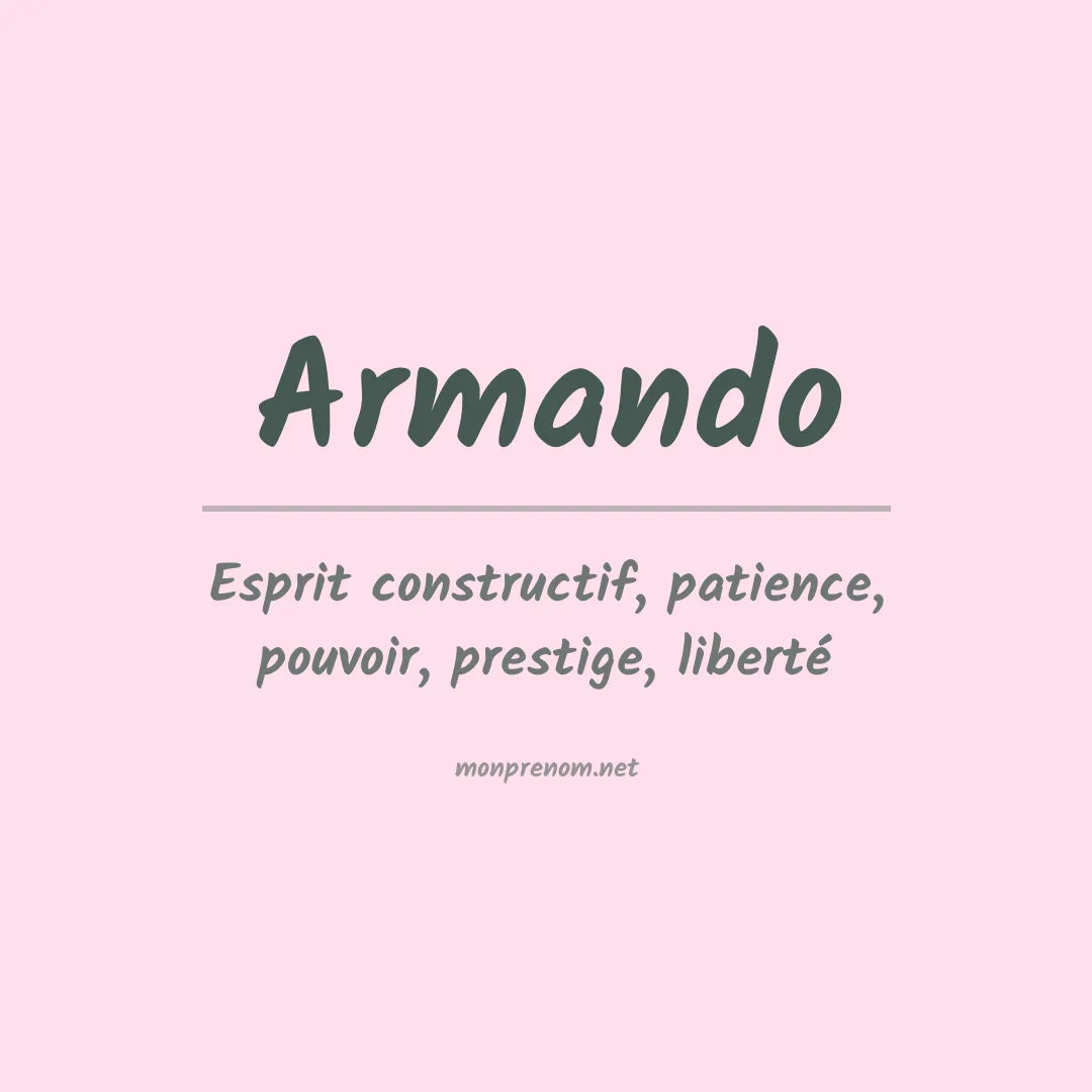 Prénom Armando