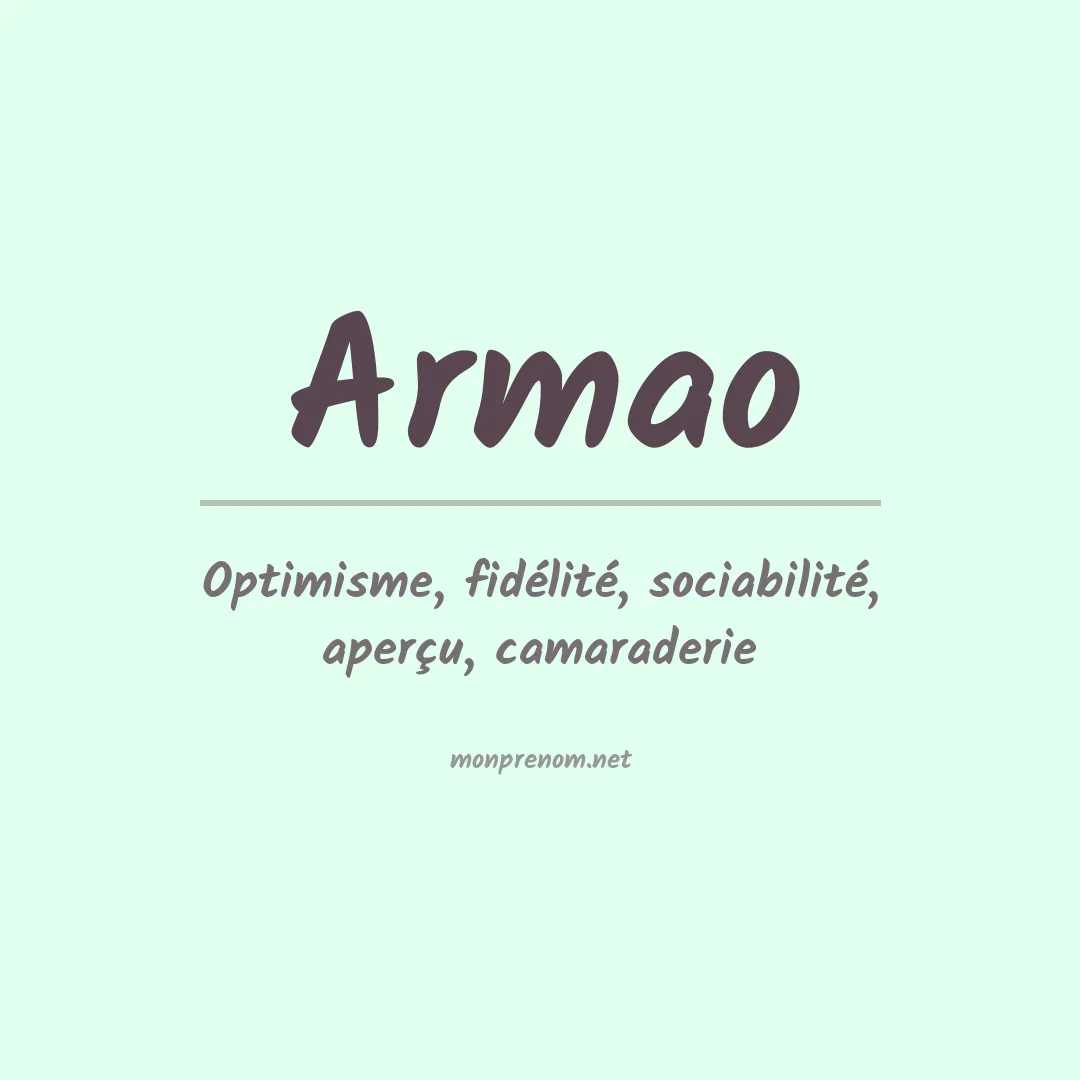 Prénom Armao