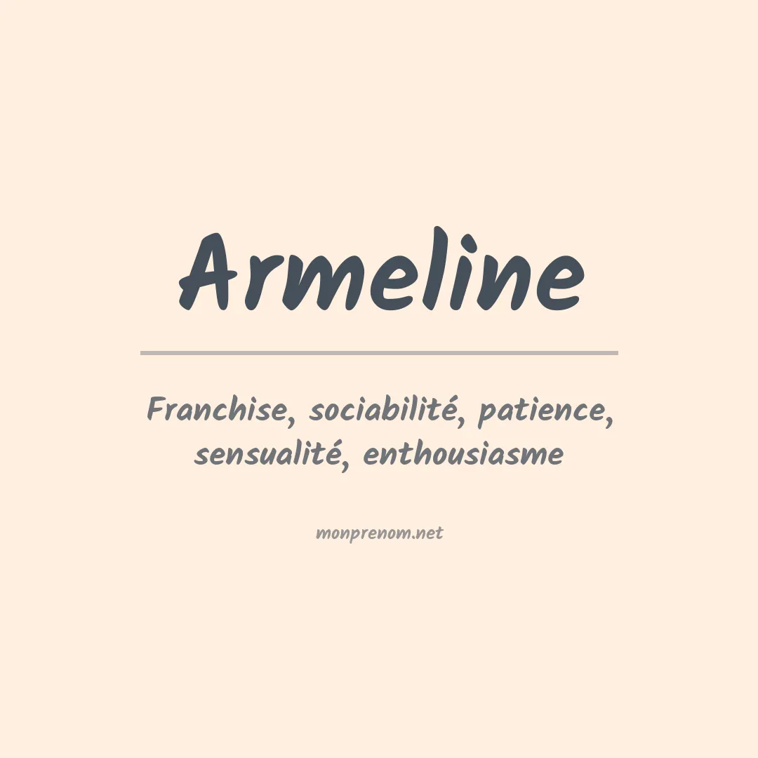 Signification du prénom Armeline