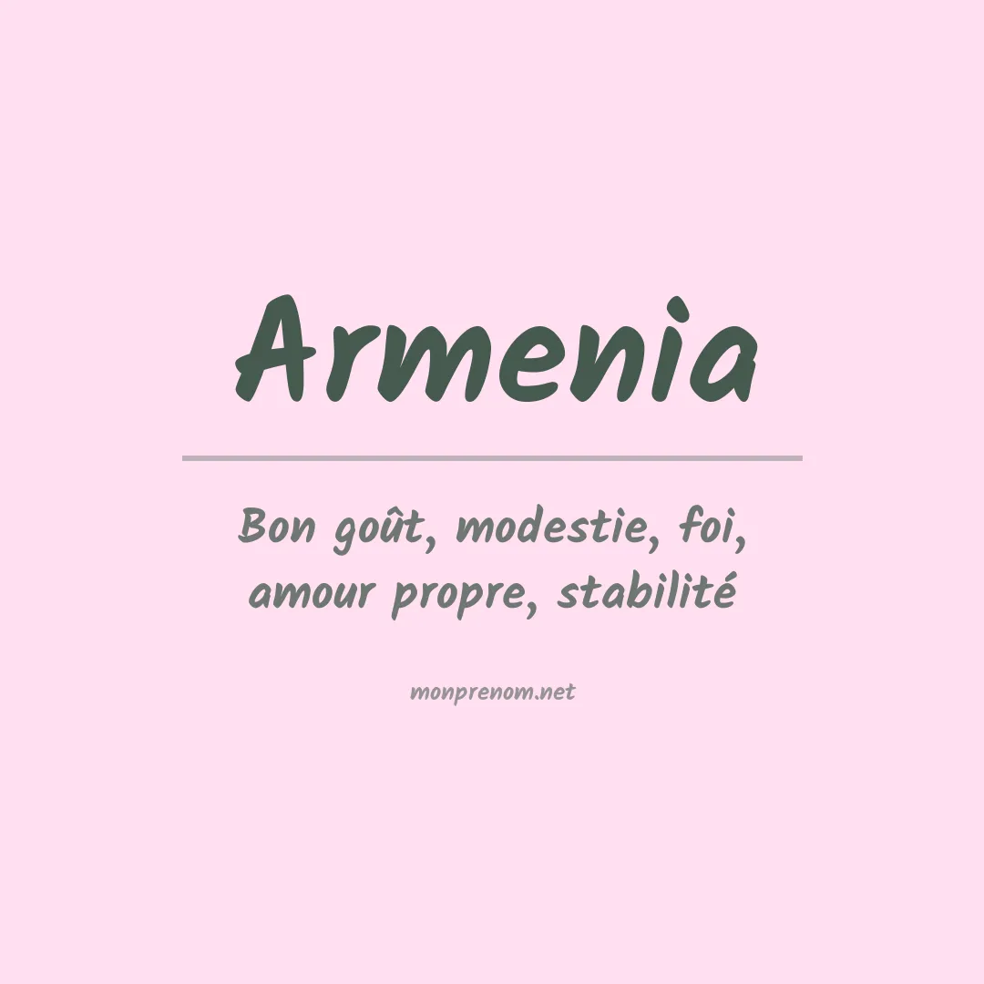 Prénom Armenia