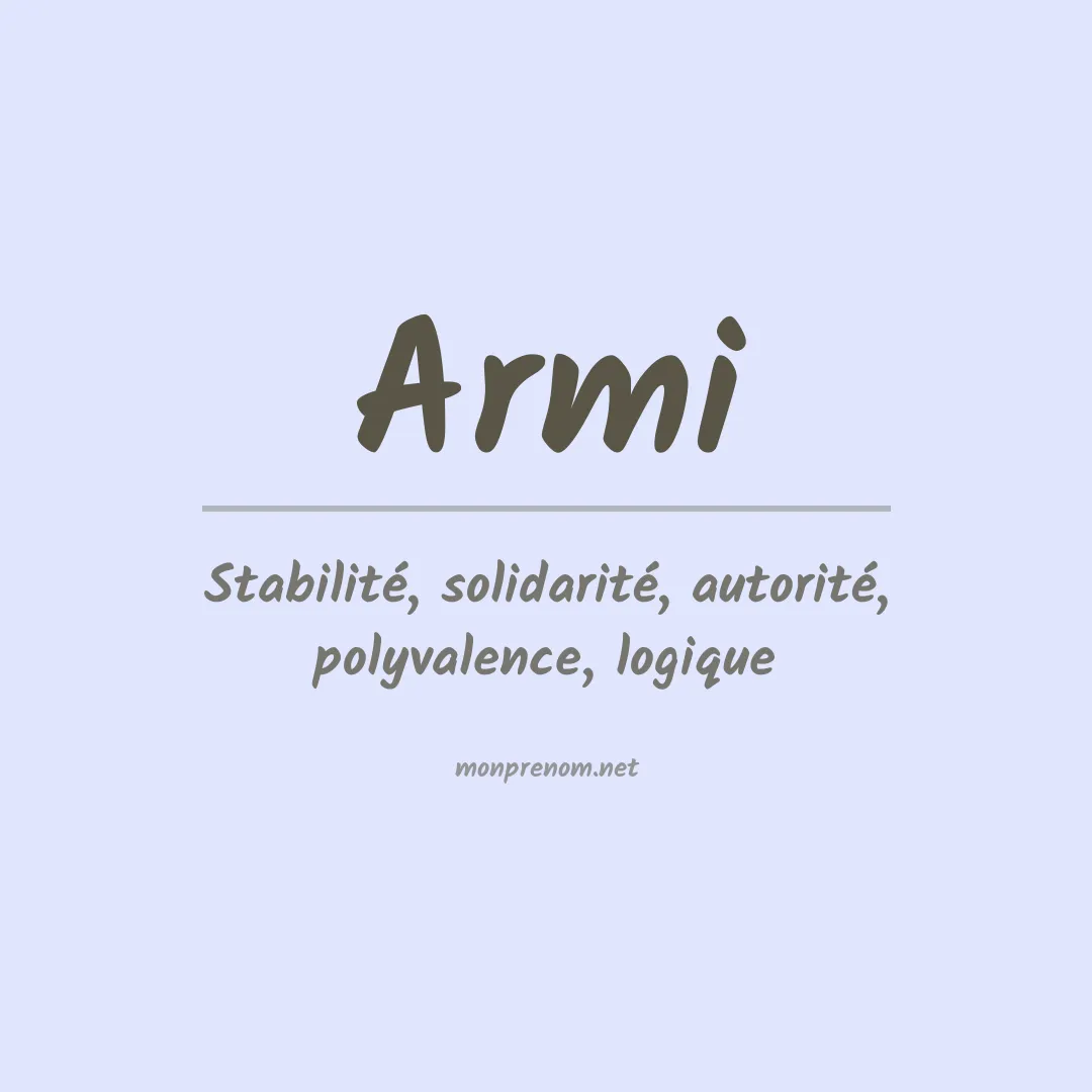 Prénom Armi
