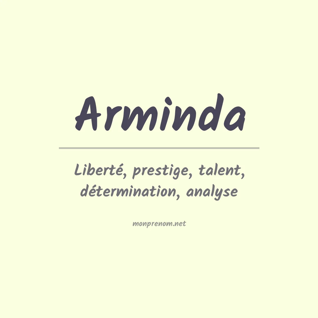 Prénom Arminda