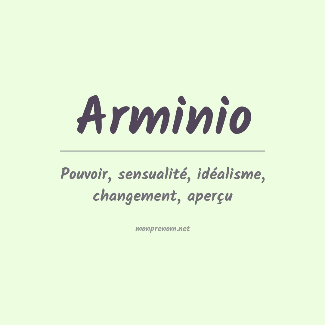 Prénom Arminio