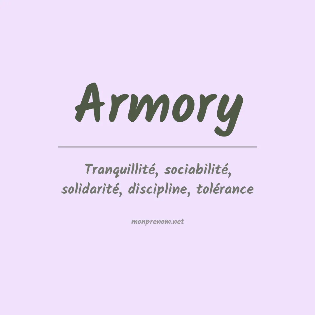 Signification du prénom Armory
