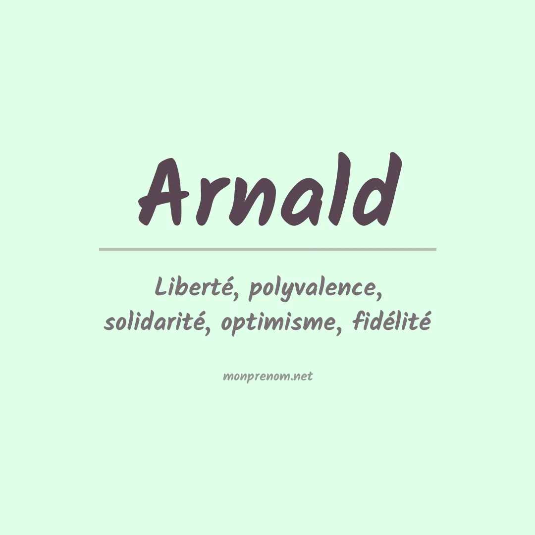 Prénom Arnald