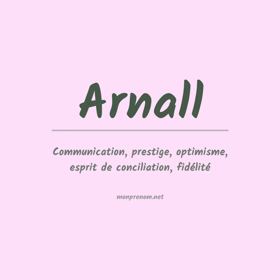 Prénom Arnall