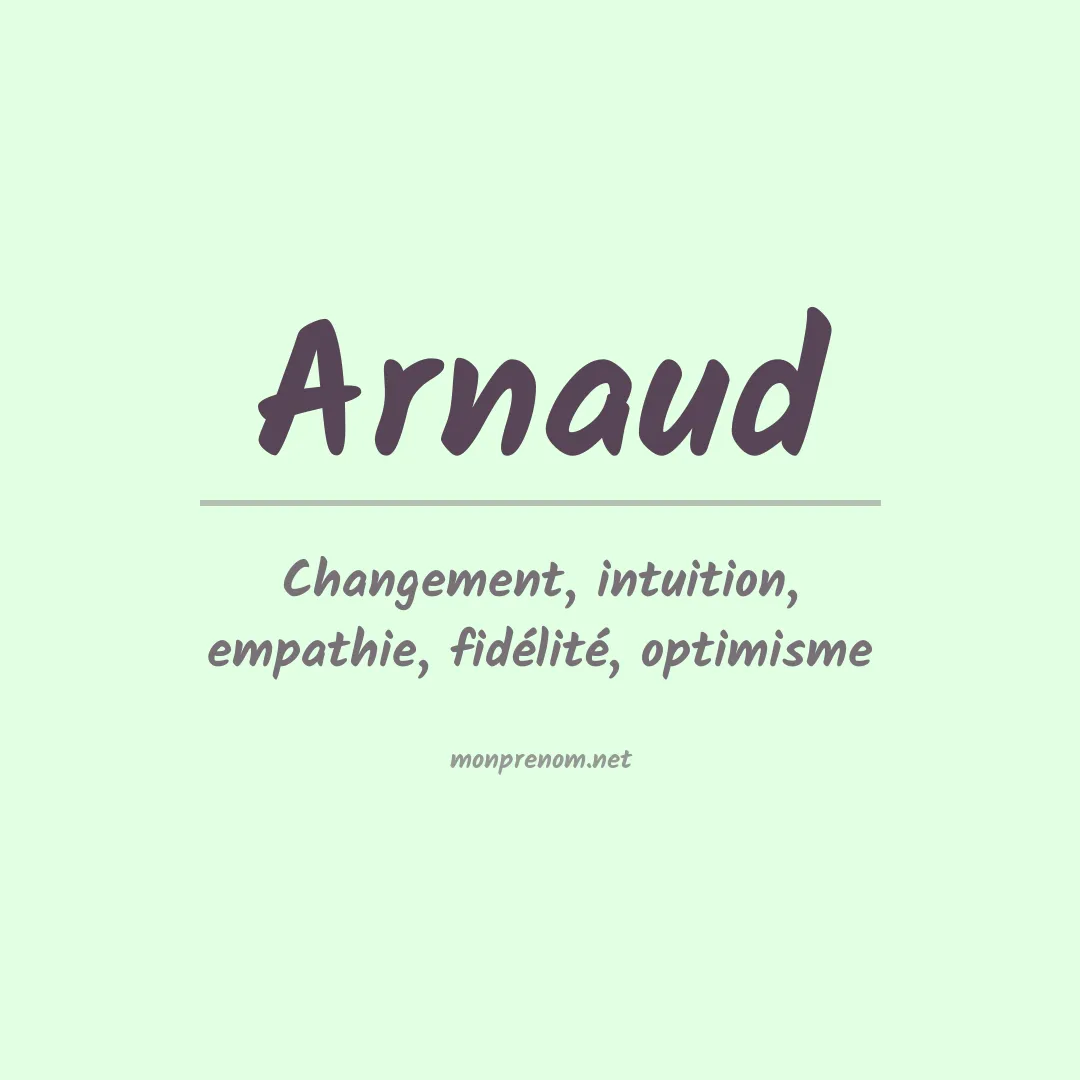 Prénom Arnaud