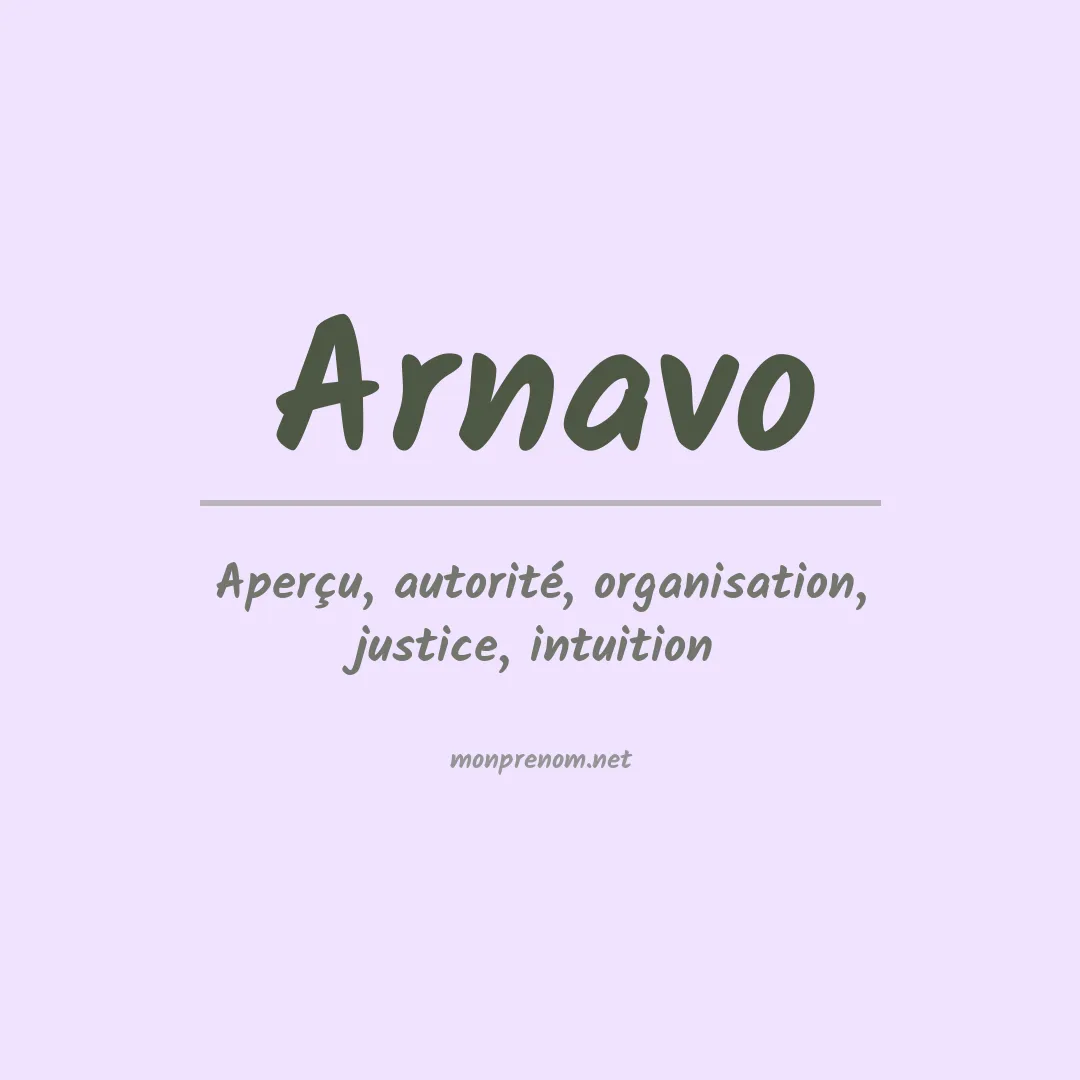 Signification du prénom Arnavo