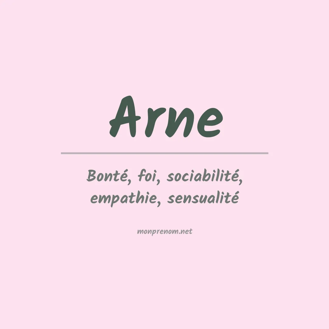 Prénom Arne