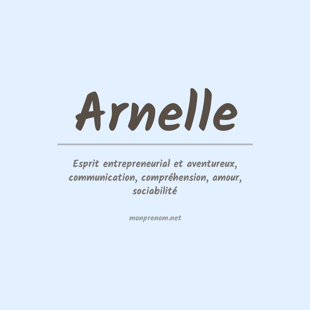 Signification du prénom Arnelle