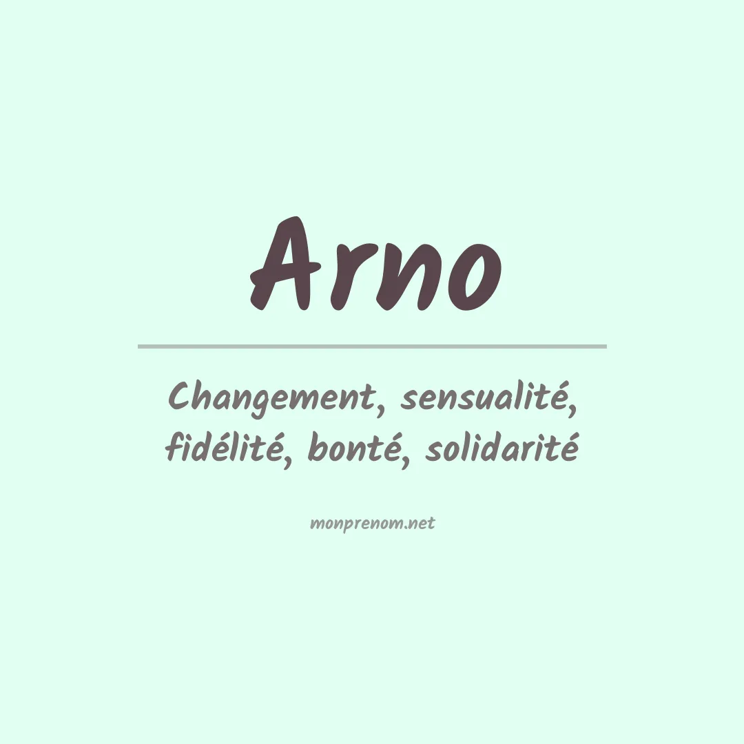 Prénom Arno