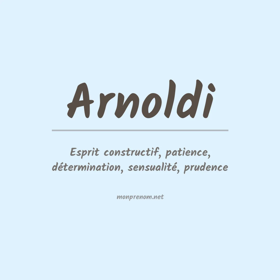 Prénom Arnoldi