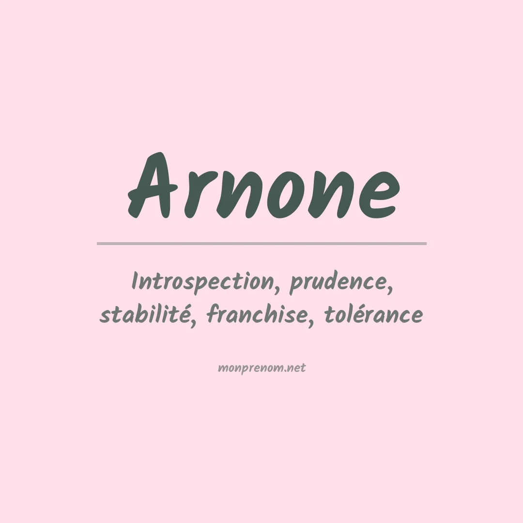 Prénom Arnone