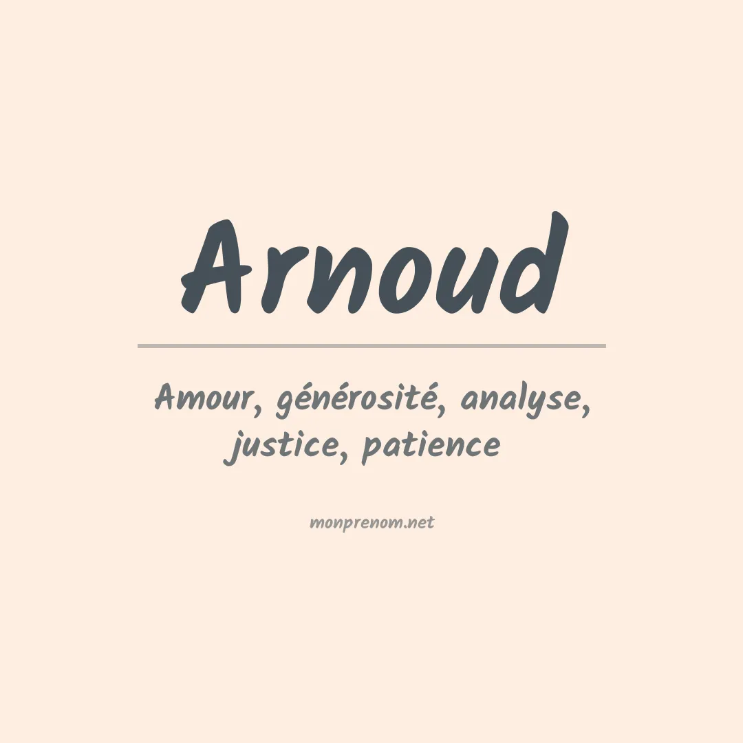 Prénom Arnoud