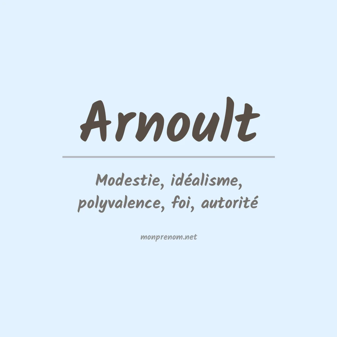 Prénom Arnoult