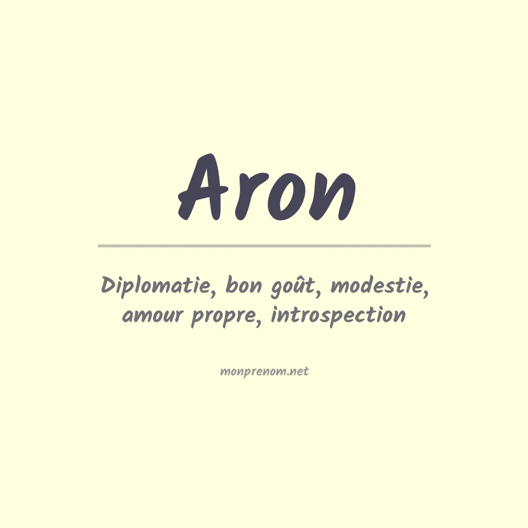 Prénom Aron